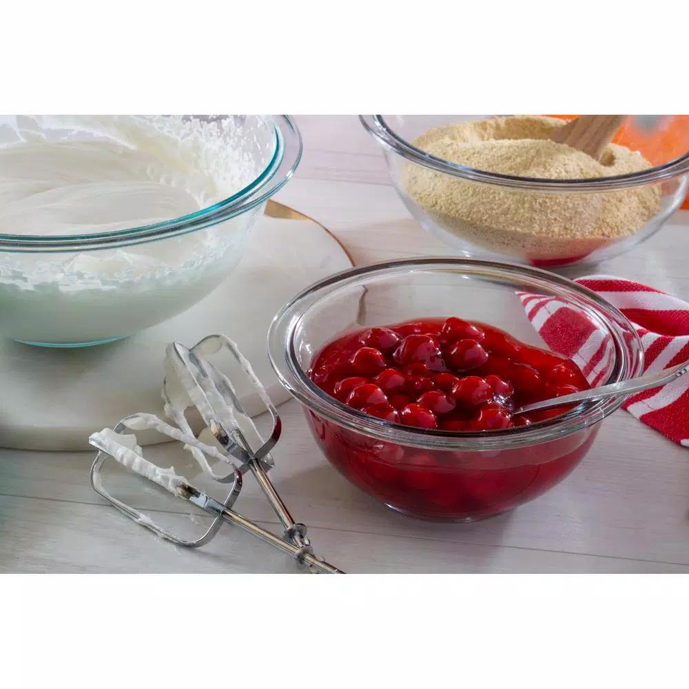 Pyrex 3-Piece Glass Mixing Bowl Set, Clear