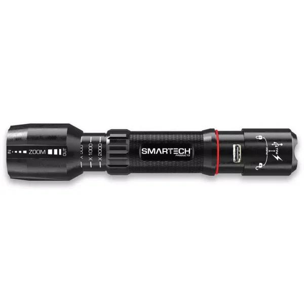 Smartech Products HGR-1000 1000 Lumens Dual Powered Rechargeable LED Flashlight and 3500 mAh Power Bank
