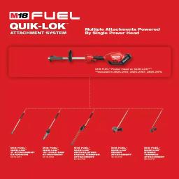 Milwaukee M18 FUEL QUIK-LOK Cordless String Trimmer Kit with (3) 8.0 Ah Batteries and Charger thumbnail 7