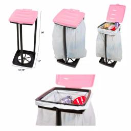 Wakeman Outdoors 13 Gal. Portable Pink Trash Bag Holder thumbnail 5