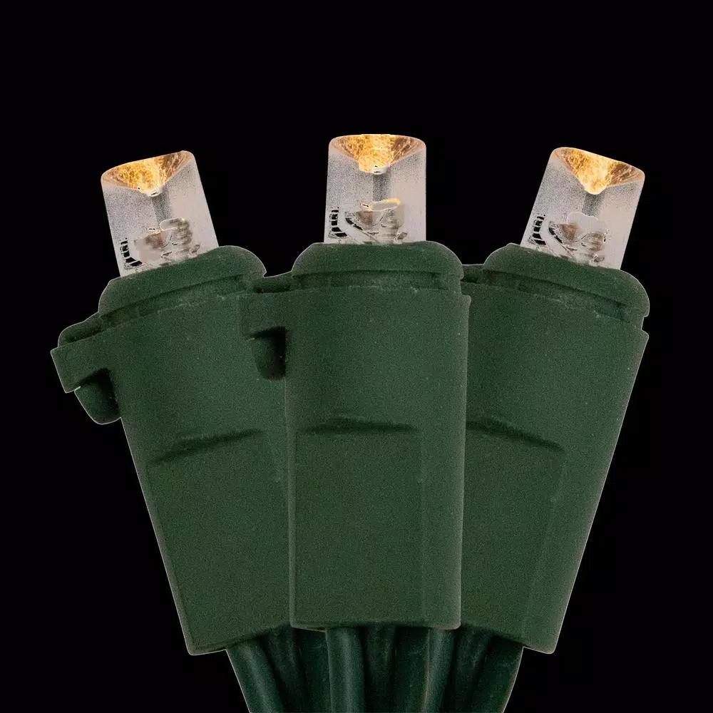 Northlight 300-Light LED Warm White Wide Angle Christmas Lights, 74.75 ft. with Green Wire