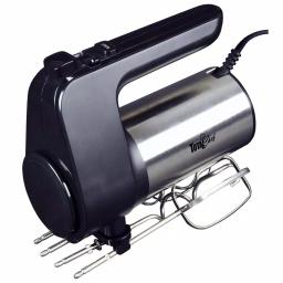 Total Chef 250-Watt 6-Speed Hand Mixer with Turbo Boost, Black/Silver thumbnail 1