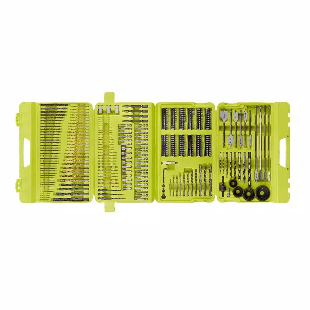 RYOBI 2-Piece Drill and Drive Accessory Kit: 40-Piece Impact Rated & 300-Piece Multi-Material Sets