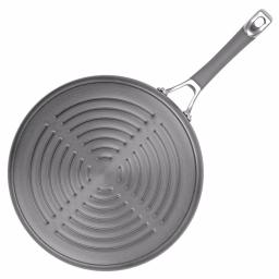 Circulon Elementum 11 in. Hard-Anodized Aluminum Nonstick Grill Pan, Oyster Gray thumbnail 3