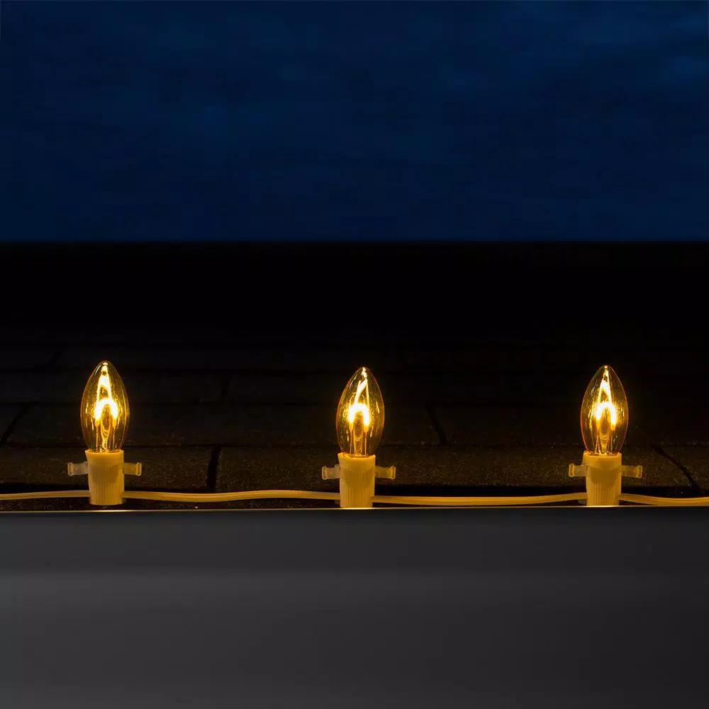 Wintergreen Lighting FlexFilament C9 LED Shatterproof Gold Vintage Edison Bulbs (5-Pack)