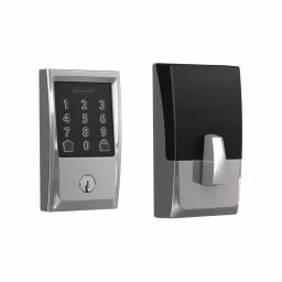 Schlage Encode Smart Wi-Fi Deadbolt with Alarm, Bright Chrome thumbnail 1