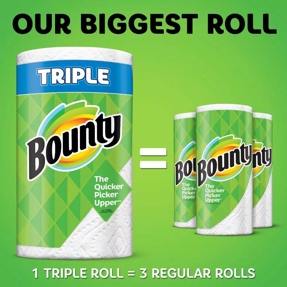 Bounty Select-A-Size White Paper Towels, 6 Triple Rolls