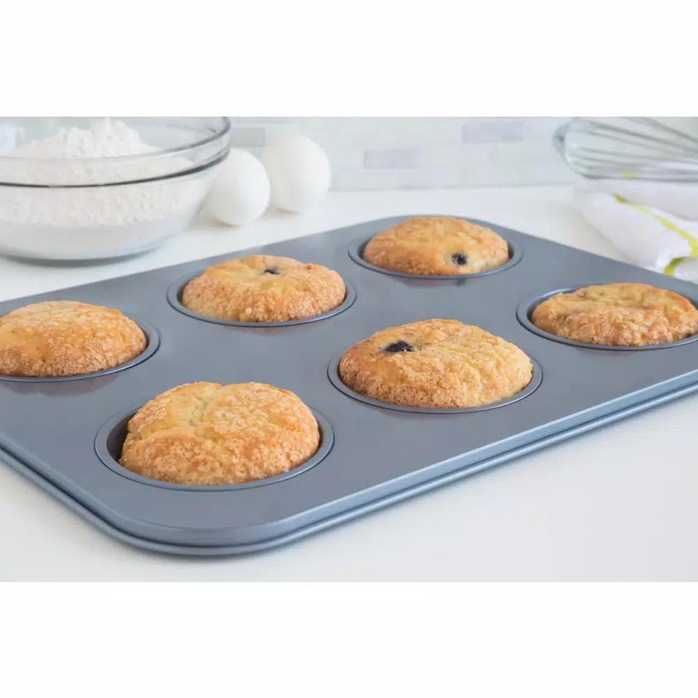 Fox Run Preferred Non-Stick Large Muffin Top Pan, 6-Cup Carbon Steel