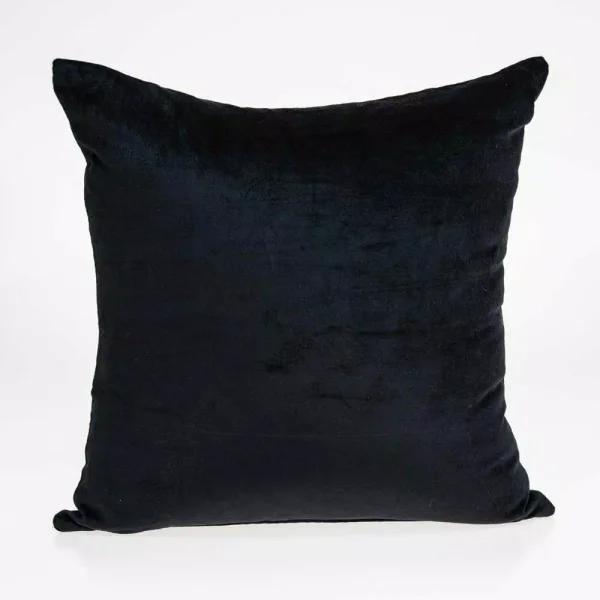 HomeRoots Jordan Transitional Black Solid Decorative Pillow Cover, 20 x 20 in.