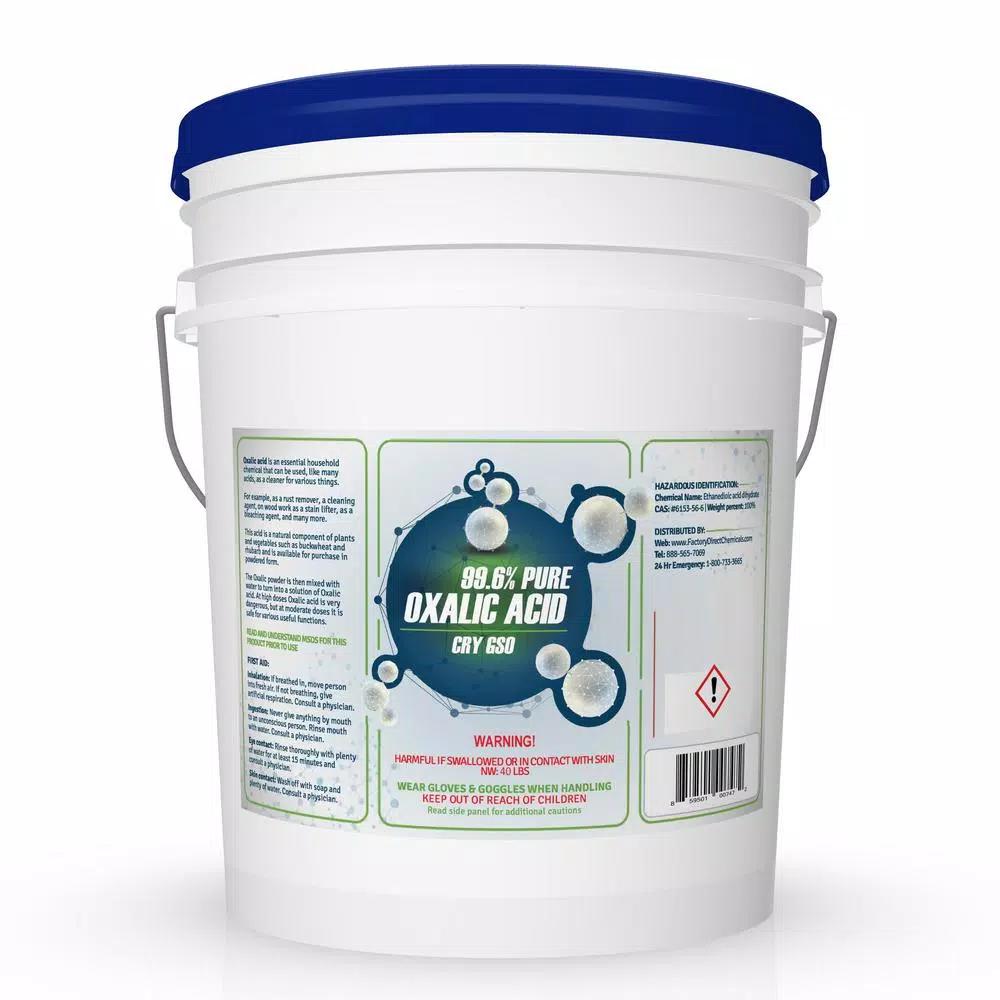 Eco Clean 99.6% Pure Oxalic Acid Powder, 40 lb Pail