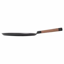 MasterPan 11 in. Non-Stick Cast Aluminum Crepe Pan with Detachable Handle, Induction Compatible, Black thumbnail 4