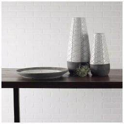 Mercana Harrier II Large White Geometric Ceramic Table Vase thumbnail 6