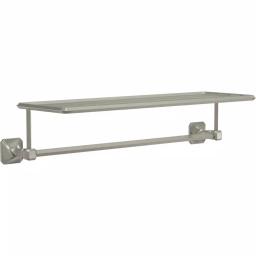 Franklin Brass Napier 24 in. W Metal Towel Train Rack, Satin Nickel thumbnail 3