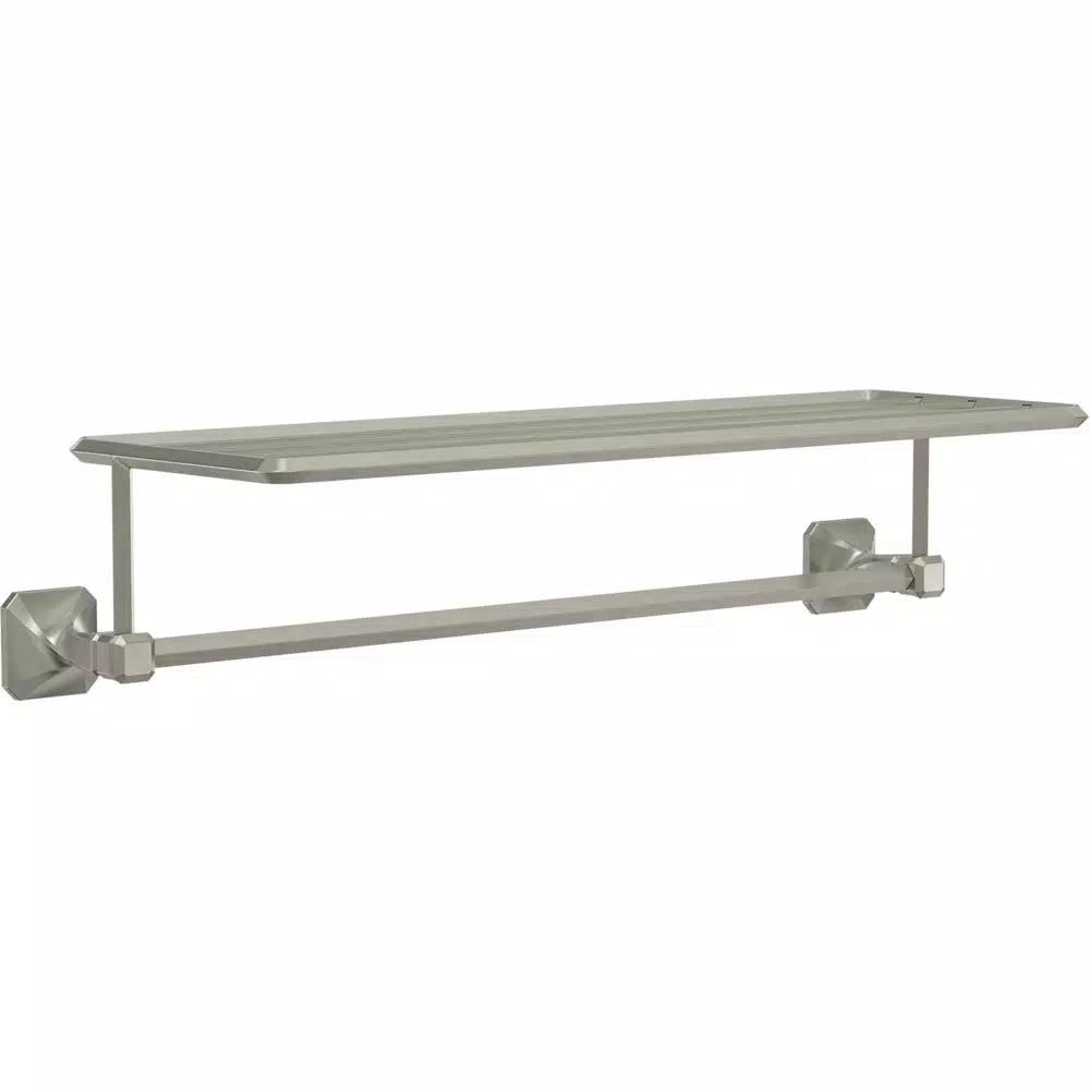 Franklin Brass Napier 24 in. W Metal Towel Train Rack, Satin Nickel