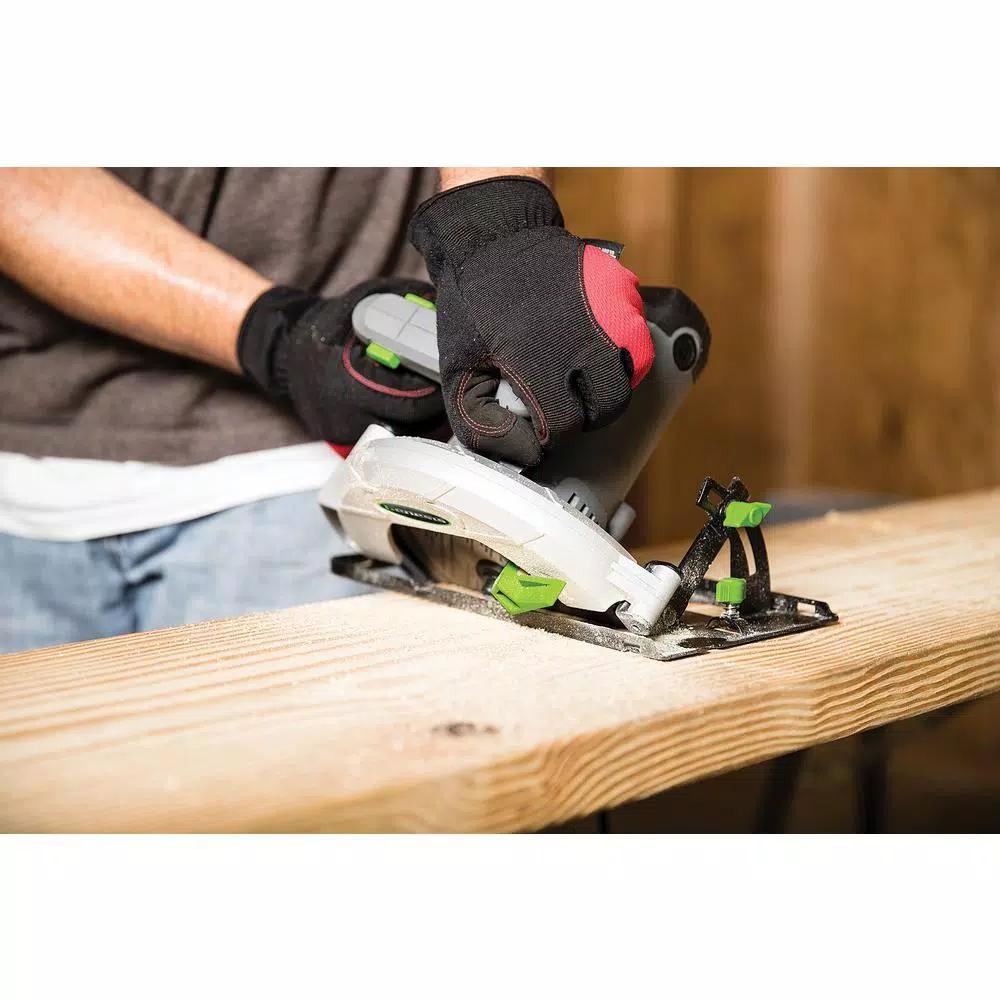 Genesis 7-1/4 in. 13 Amp Corded Circular Saw with Metal Lower Guard and Rip Guide