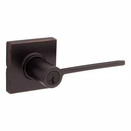 Kwikset Ladera Venetian Bronze Exterior Entry Door Lever with SmartKey Security thumbnail 1