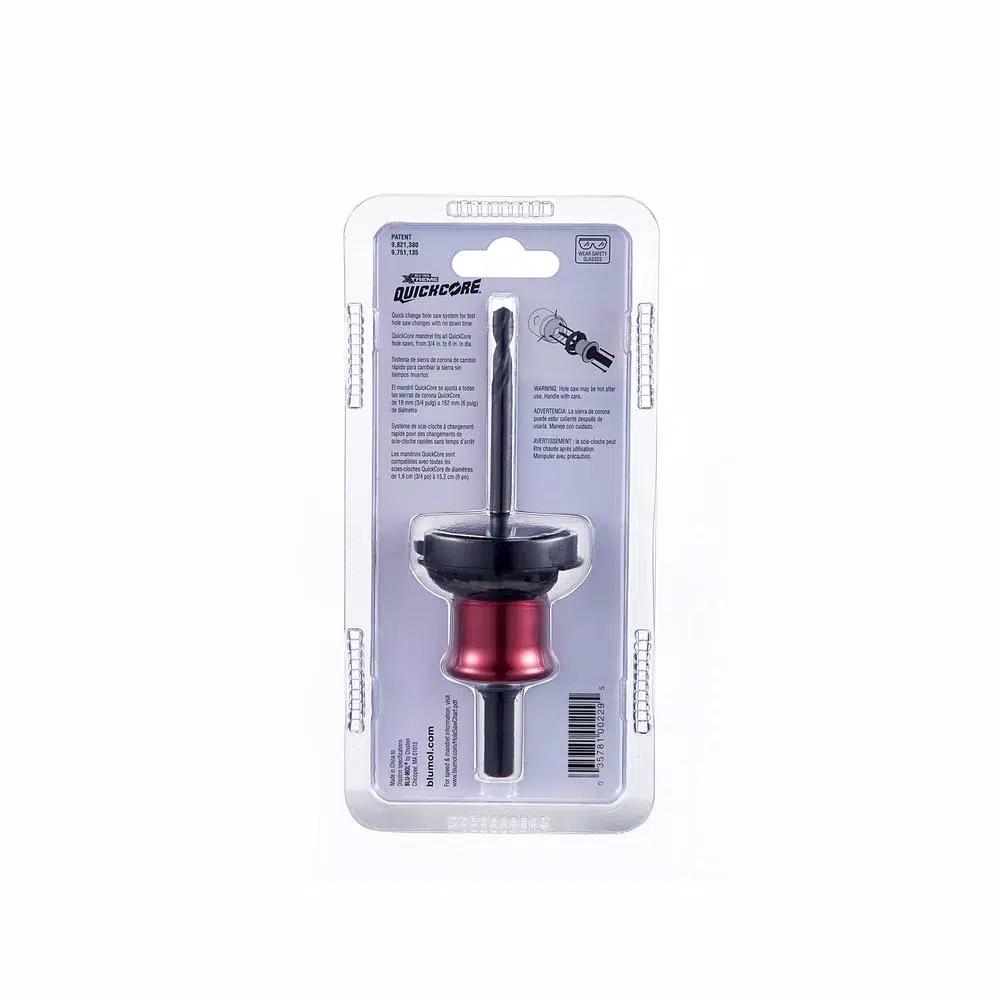 BLU-MOL Disston Blu-Mol Xtreme QuickCore 7/16 in. Metal Arbor Assembly for Fast Core Ejection