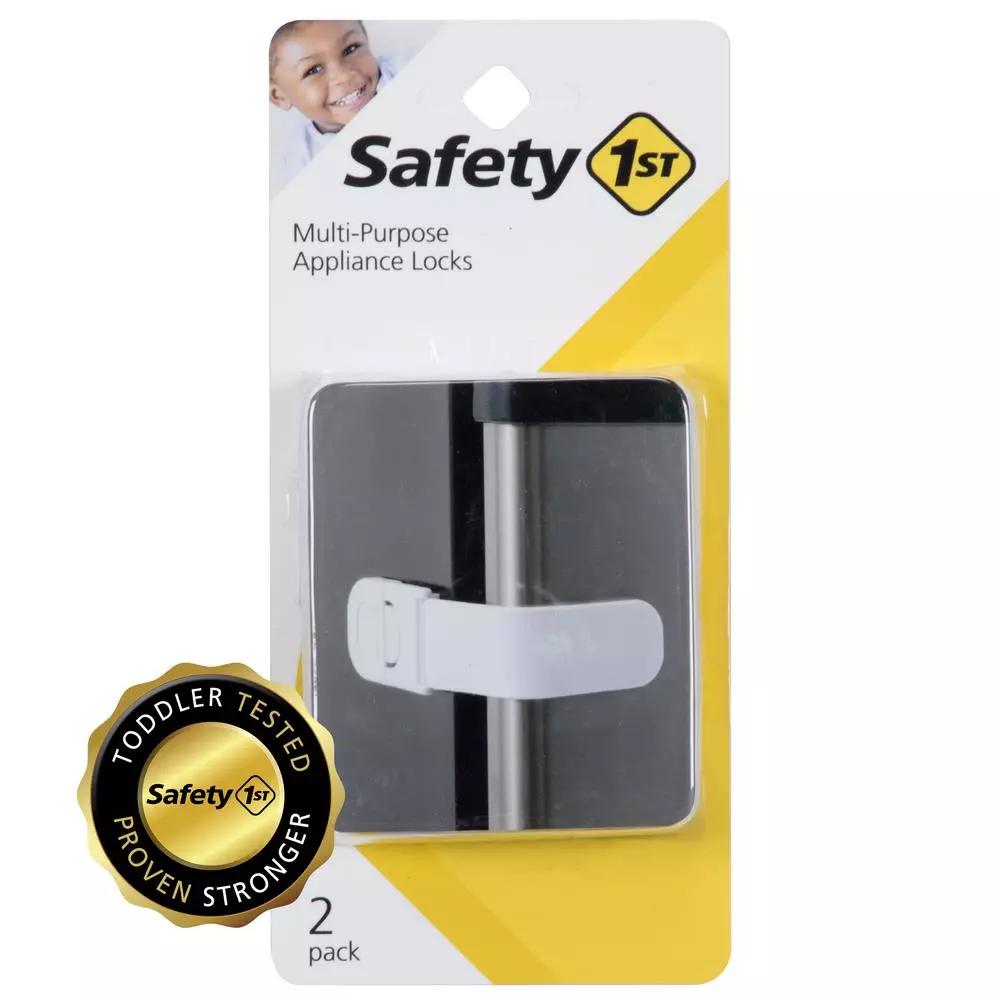 Safety 1st Multi-Purpose Appliance Latch Child Safety Locks, 2-Pack, White