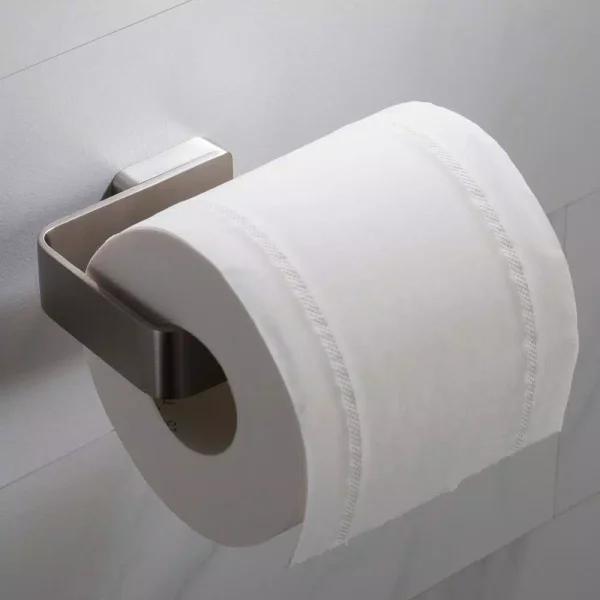 KRAUS Stelios Brushed Nickel Toilet Paper Holder, Solid Brass