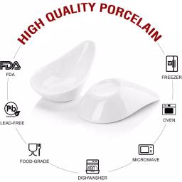 MALACASA 4.5 in. White Ceramic Ramekins Set of 12 - Porcelain Souffle and Creme Brulee Dishes thumbnail 3