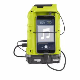 RYOBI 18V ONE+ Cordless Compact Radio Bluetooth Kit with 2.0 Ah Battery and IntelliPort Charger thumbnail 6