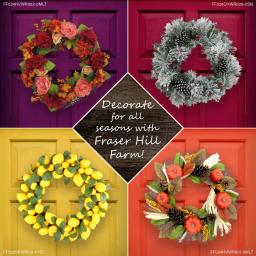 Fraser Hill Farm 24 in. Artificial Christmas Wreath with Oversized Pinecones and Flocked Snow thumbnail 5
