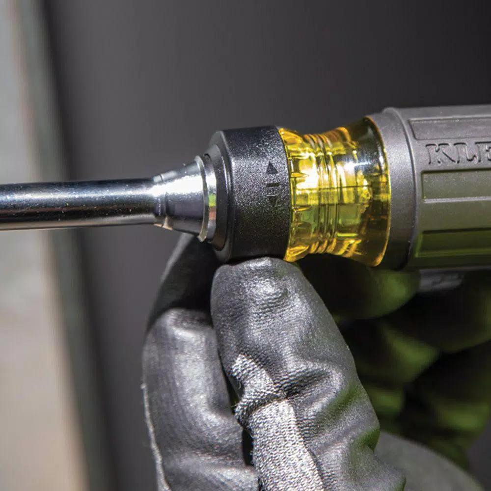 Klein Tools 15-in-1 Multi-Bit Ratcheting Screwdriver with Cushion-Grip Handle