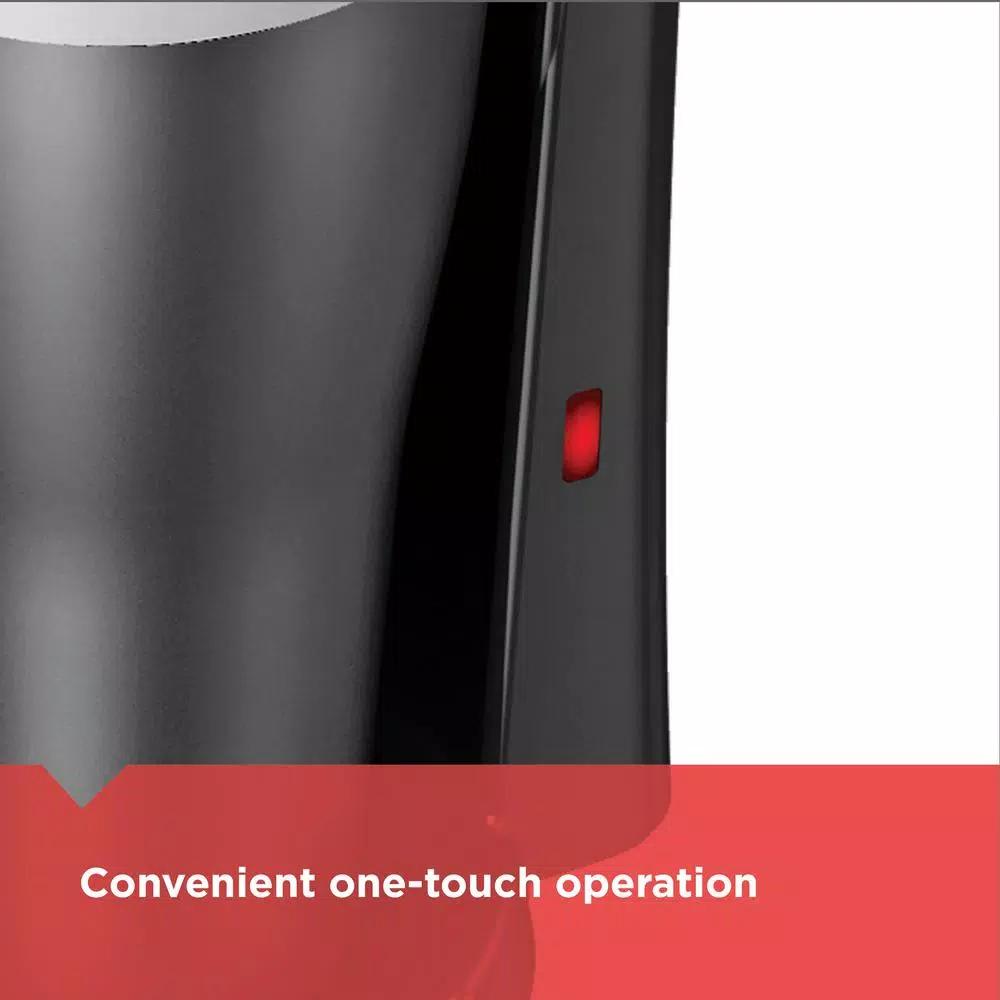 BLACK+DECKER Single Serve Drip Coffee Maker with 16 oz. Travel Mug, Black