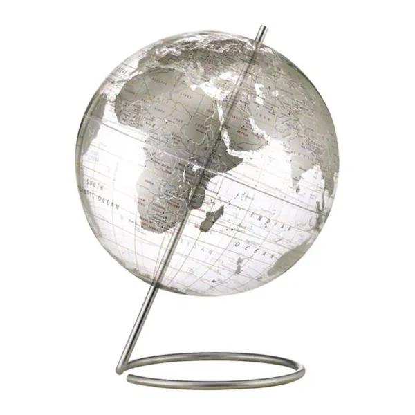 Replogle Crystal Marquise 12 in. Desk Globe with Stainless Steel Base