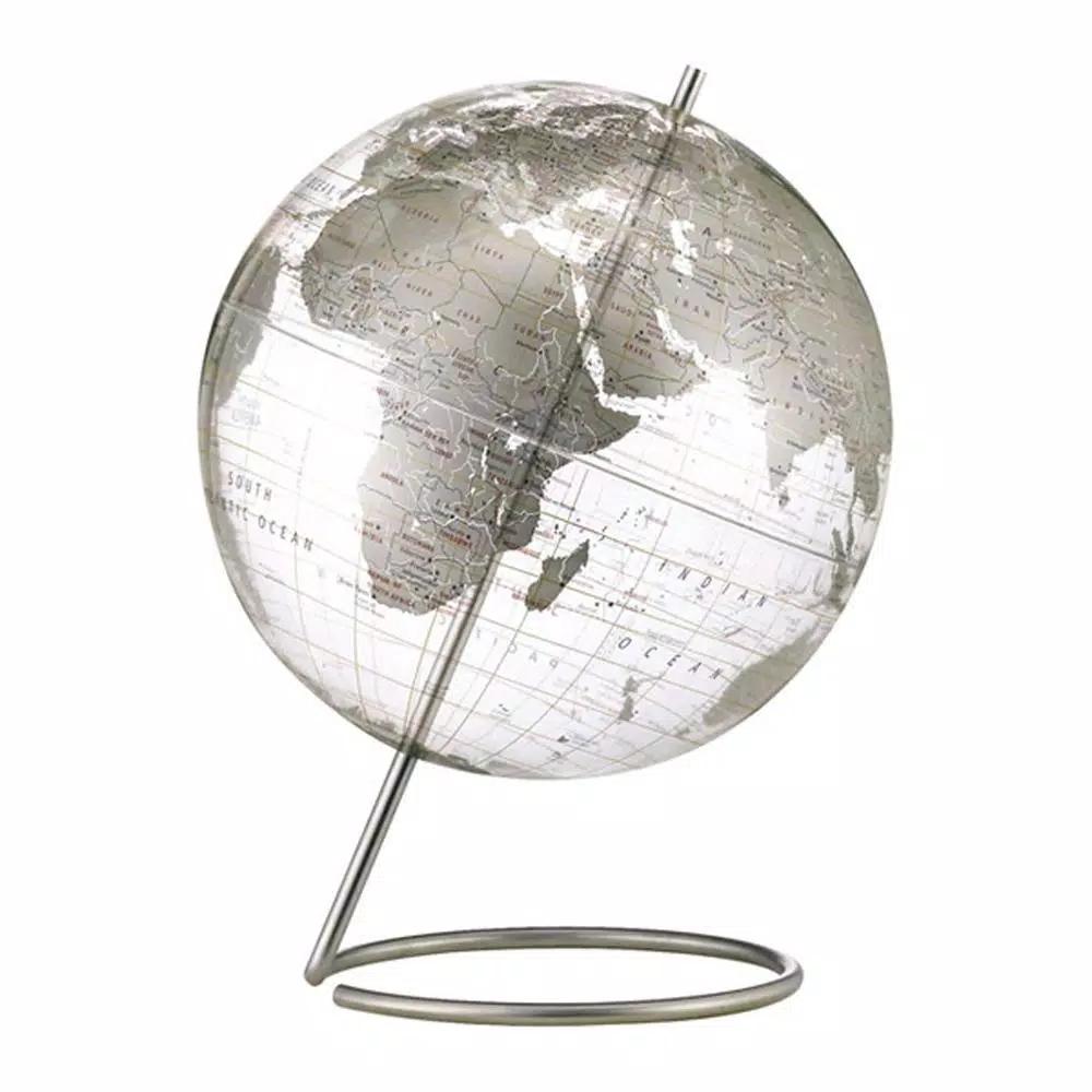 Replogle Crystal Marquise 12 in. Desk Globe with Stainless Steel Base