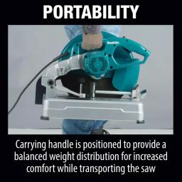 Makita 14 in. Cut-Off Saw, 15 Amp, Tool-Less Wheel Change, LW1400 thumbnail 9
