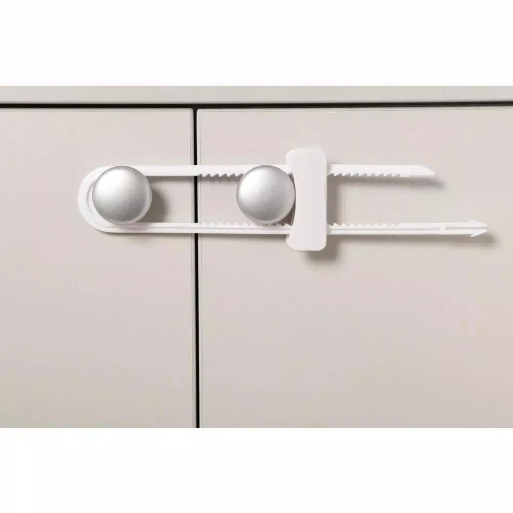 Dreambaby Cabinet Sliding Locks, Child Safety Locks for Cupboards and Cabinets (6-Pack)