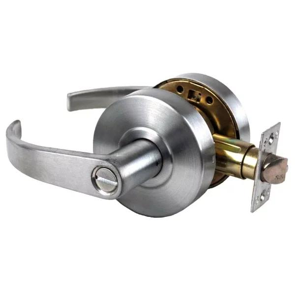 Global Door Controls Global Commercial Grade Pisa Style Passage Lever Set, Brushed Chrome