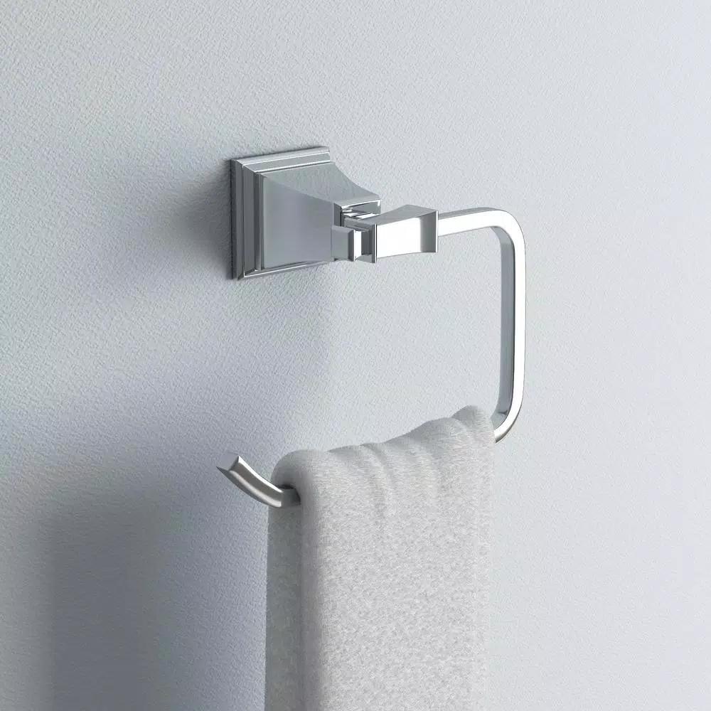 Speakman Rainier Polished Chrome Towel Ring - Square Design Hand Towel Holder