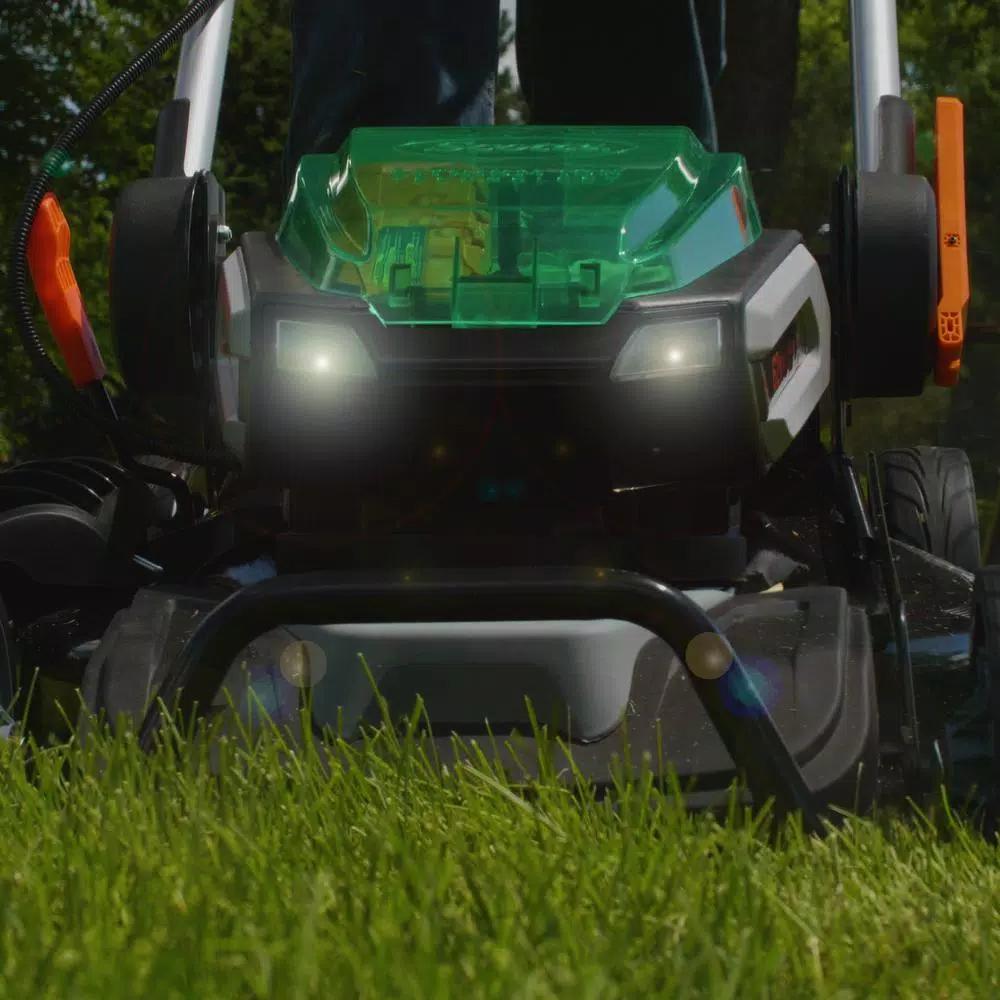 Scotts 21 in. 62V Cordless Lithium-Ion Battery Walk Behind Push Mower with 5 Ah Battery and Charger
