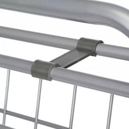Polder Superlight Shopping Cart, Lightweight Aluminum Grocery & Utility Cart with 360° Swivel Wheels thumbnail 2