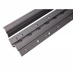 Global Door Controls 83 in. Heavy Duty Full Surface Continuous Hinge, Duranodic Finish thumbnail 2