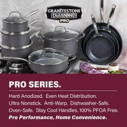 GraniteStone Professional 13-Piece Hard Anodized Nonstick Cookware Set thumbnail 2