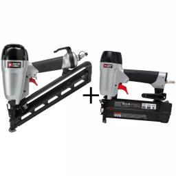 Porter-Cable 15-Gauge 2-1/2 in. Angled Finish Nailer Kit with Bonus 18-Gauge Brad Nailer Kit thumbnail 1