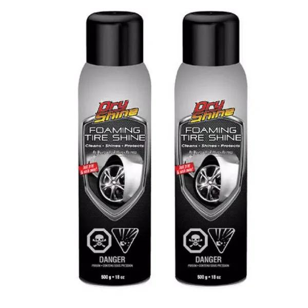Dry Shine Foaming Tire Shine 18 oz. Car Detailing Spray (2-Pack)
