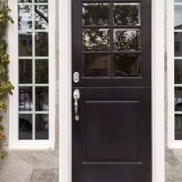 Design House Coventry Polished Chrome Single Cylinder Deadbolt Entry Handleset with Cambridge Interior Knob thumbnail 3