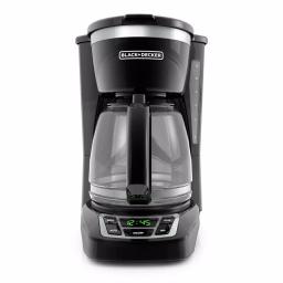 Black+Decker 12-Cup Programmable Drip Coffee Maker with Sneak-A-Cup Technology, Black thumbnail 5