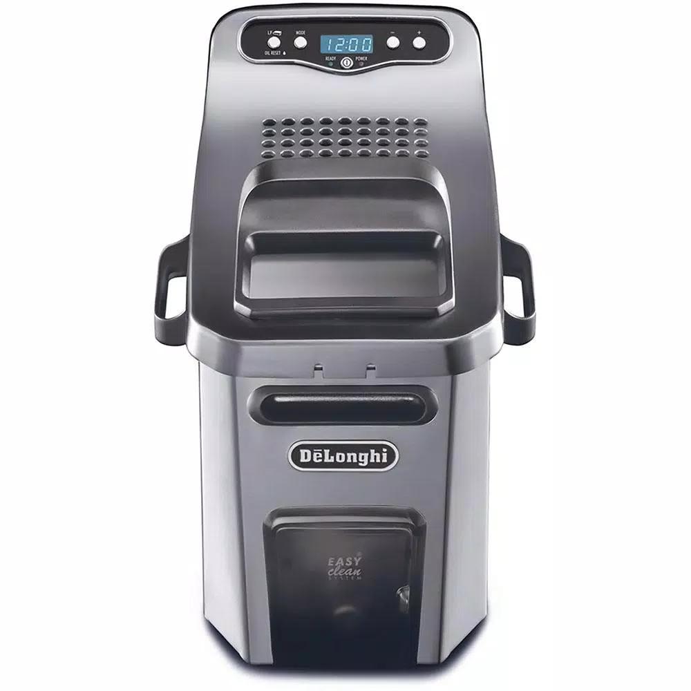 DeLonghi De'Longhi Livenza Dual Zone 4.5L Stainless Steel Deep Fryer with Easy Clean Drain System