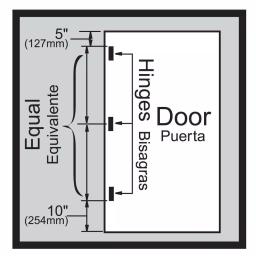 Everbilt 4 in. Matte Black Square Corner Smooth Action Butt Door Hinge, 3-Pack thumbnail 6