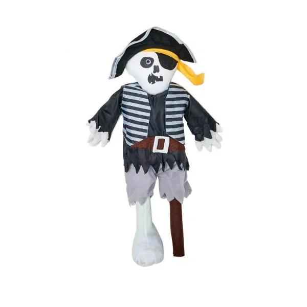 Unbranded 26 in. Standing Peg Leg Pirate Halloween Decoration