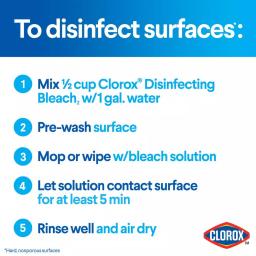 Clorox Disinfecting Bleach with CloroMax Technology, 121 oz Liquid Concentrated Formula thumbnail 9