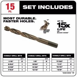 Milwaukee SHOCKWAVE 68-Piece Impact Duty Driver Bit, Cobalt Drill Bit, and Carbide Hole Saw Set thumbnail 3