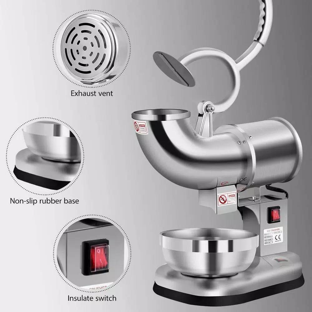 VIVOHOME Electric Ice Crusher and Snow Cone Machine, 250W Stainless Steel Shaver