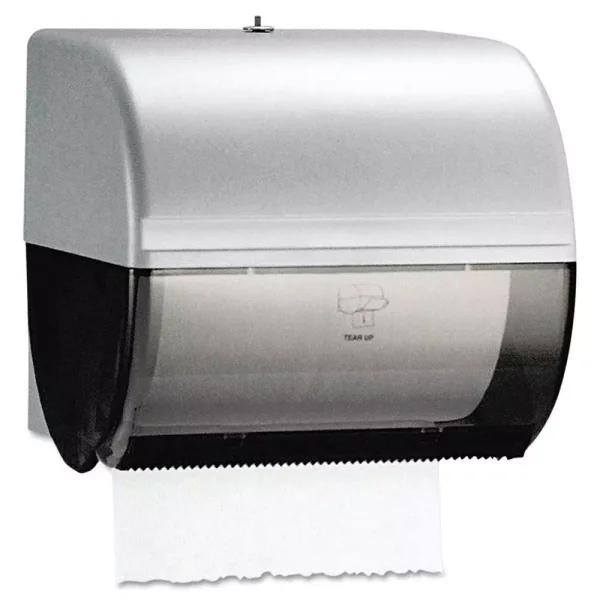 Kimberly-Clark PROFESSIONAL In-Sight Omni Roll Towel Dispenser, Smoke/Gray, 10.5 x 10 x 10 in.