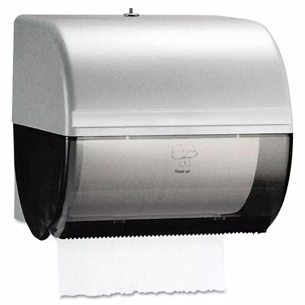 Kimberly-Clark PROFESSIONAL In-Sight Omni Roll Towel Dispenser, Smoke/Gray, 10.5 x 10 x 10 in.